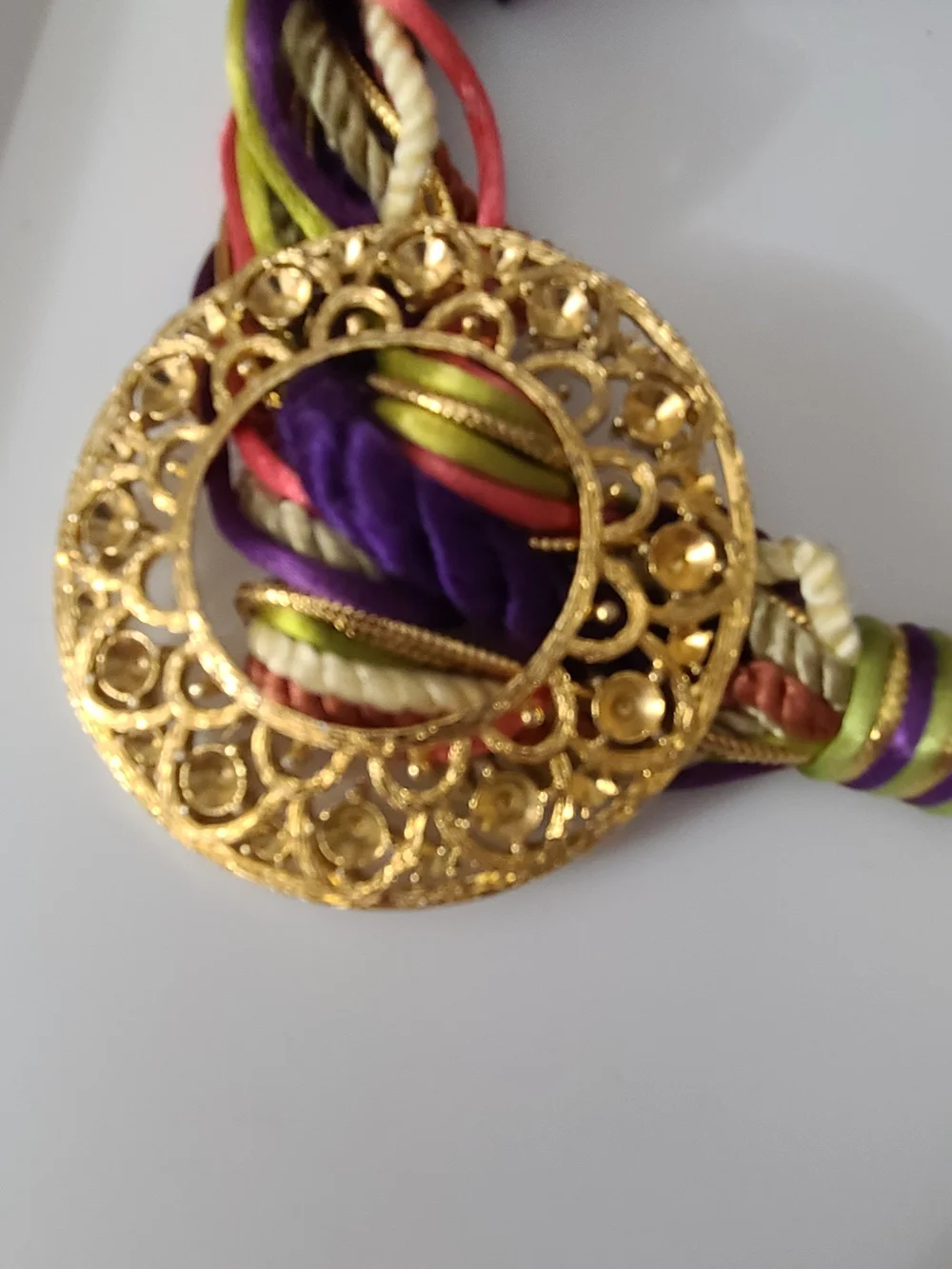 Vintage 80's Belt Adjustable Runway Estate Purple Euc